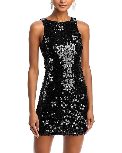 Aqua x Salvo Rizza Sequin Mini Dress - Exclusive