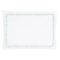 Christian Fischbacher Foglia Embroidered Sateen Pillowcase, Standard