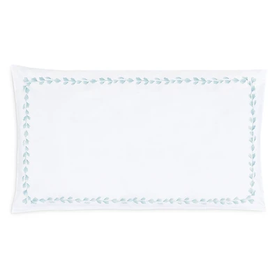 Foglia Embroidered Sateen King Pillowcase