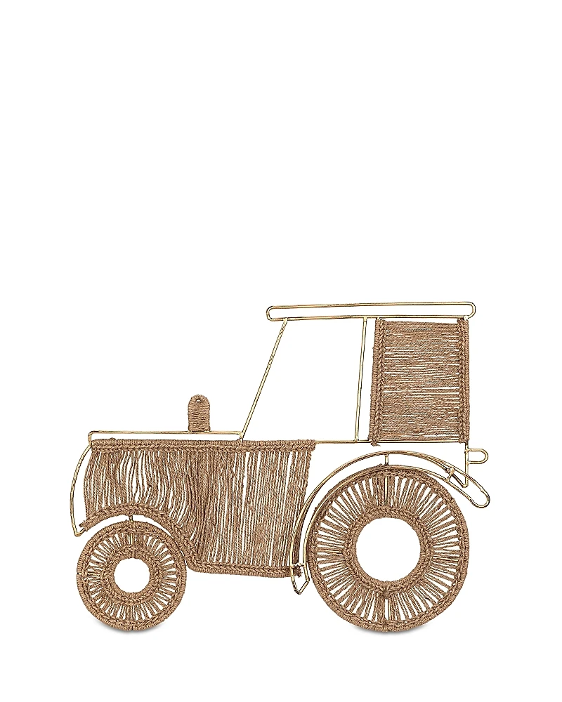 Crane Baby Charlie Farmhouse Tractor Jute Wall Decor