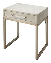 Jamie Young Kain Faux Leather Shagreen Side Table