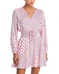 Derek Lam 10 Crosby Calanthe Printed Satin Dress