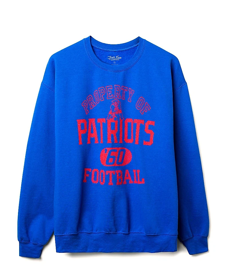 Junk Food Clothing Unisex Nfl New England Patriots Property Flea Market Crew Fleece