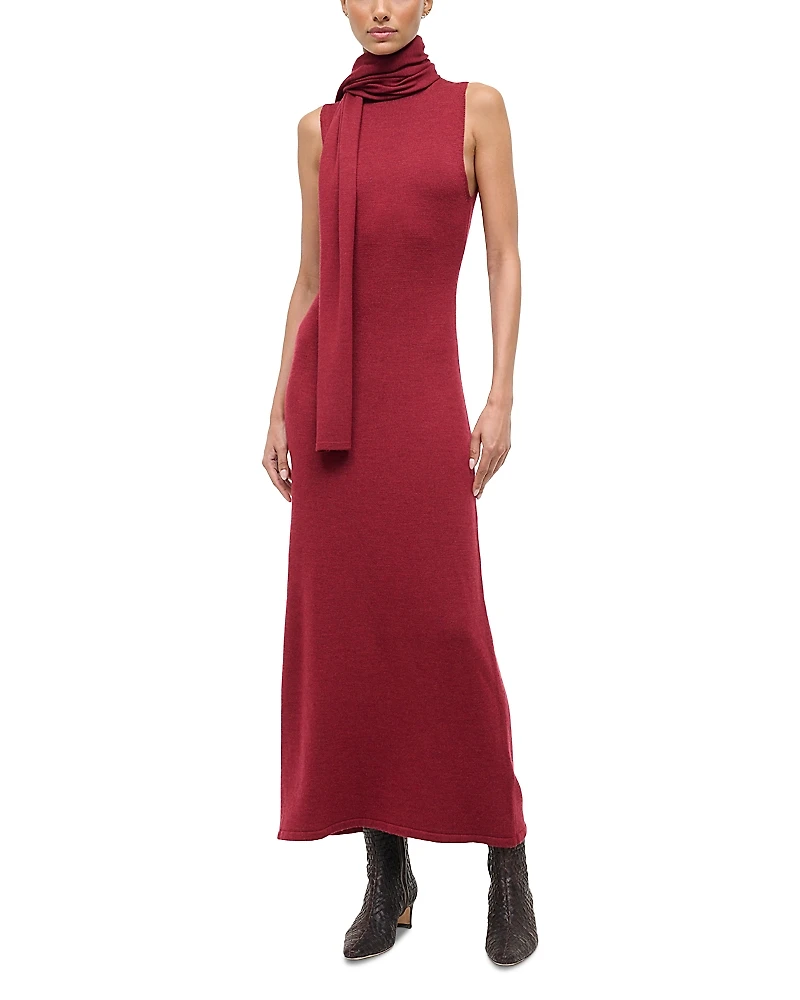 Staud Canal Merino Wool Midi Dress