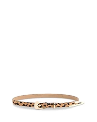 Ettika Women's Cheetah Liquid Metal Western Belt