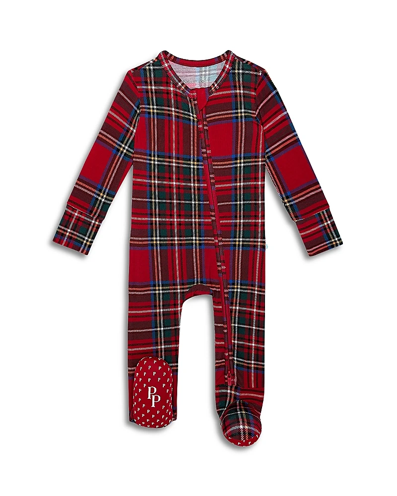 Posh Peanut Unisex Tartan Plaid Convertible Footie - Baby