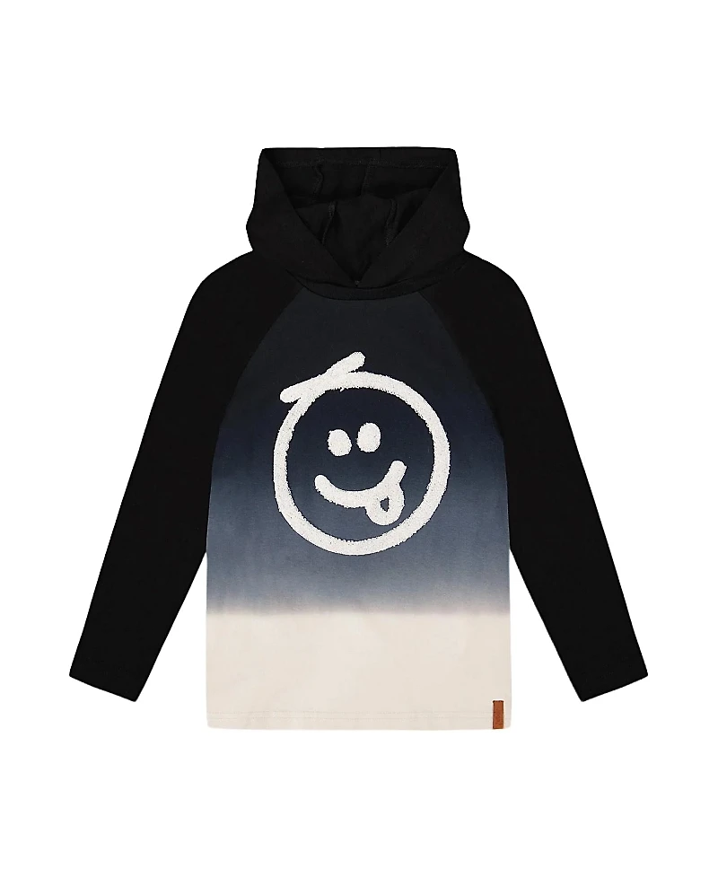 Deux par Boys' Organic Cotton Jersey Hooded Raglan Sleeve Sweatshirt - Little Kid, Big Kid