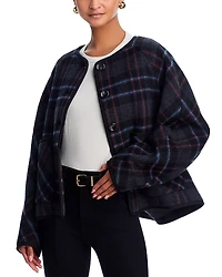 Veronica Beard Martine Dickey Scarf Coat