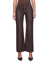 DL1961 Karmine Refined Wide Leg SculptSystem High Rise Coated Jeans