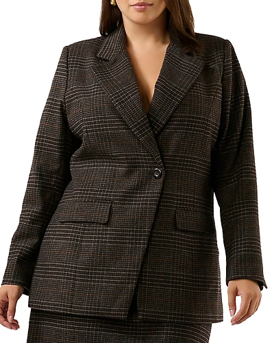 Estelle Plus Noelle Check Jacket