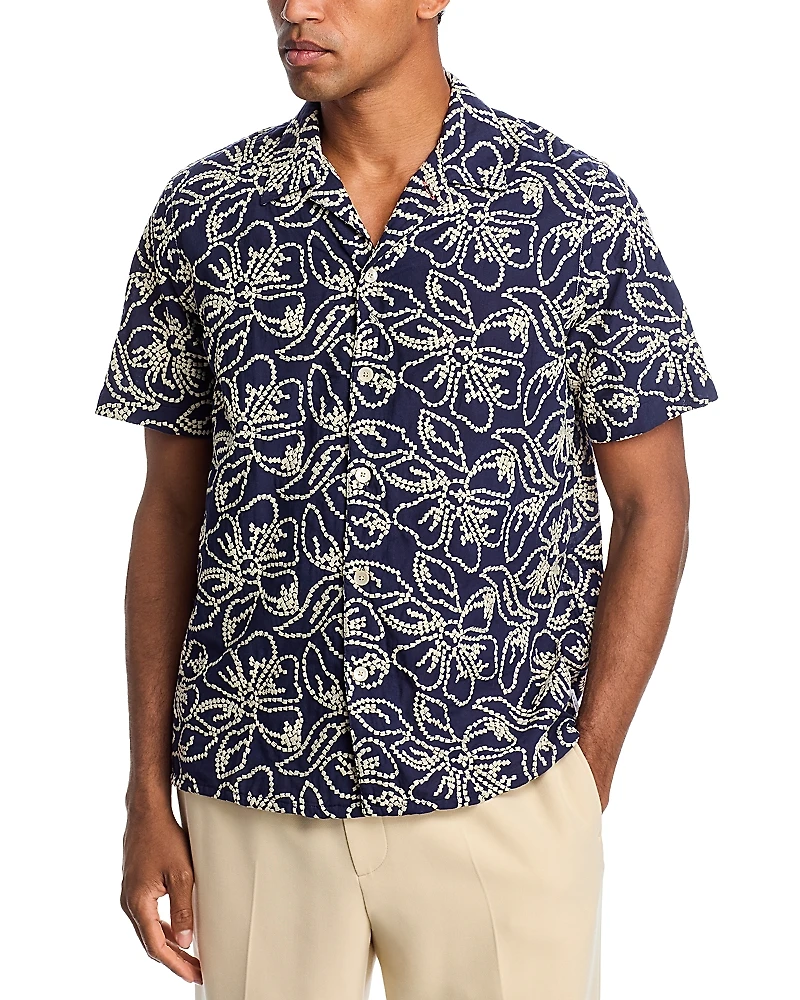 Ps Paul Smith Short Sleeve Printed Camp Shirt