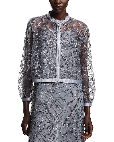 Emporio Armani Sequined Tulle Jacket