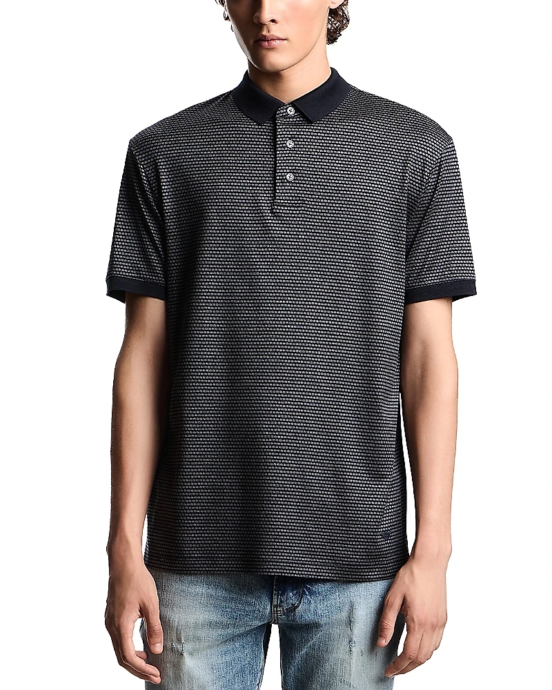 Emporio Armani Two Tone Polo Shirt