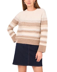 Vince Camuto Fair Isle Crewneck Sweater