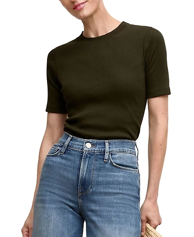 M. m.LaFleur Blanche Button-Back Plush Pima Top