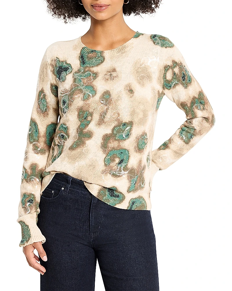 Nic+Zoe Camo Shine Sweater