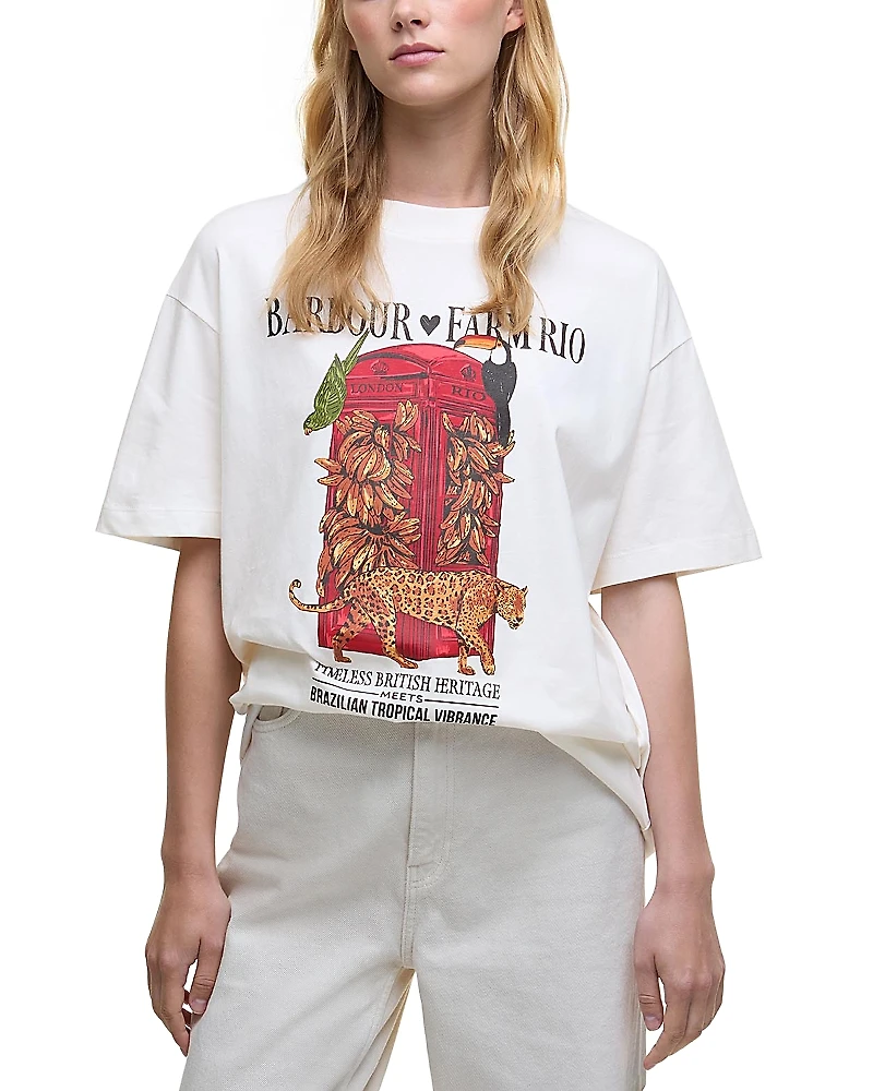 Barbour x Farm Rio Maria Clara T Shirt