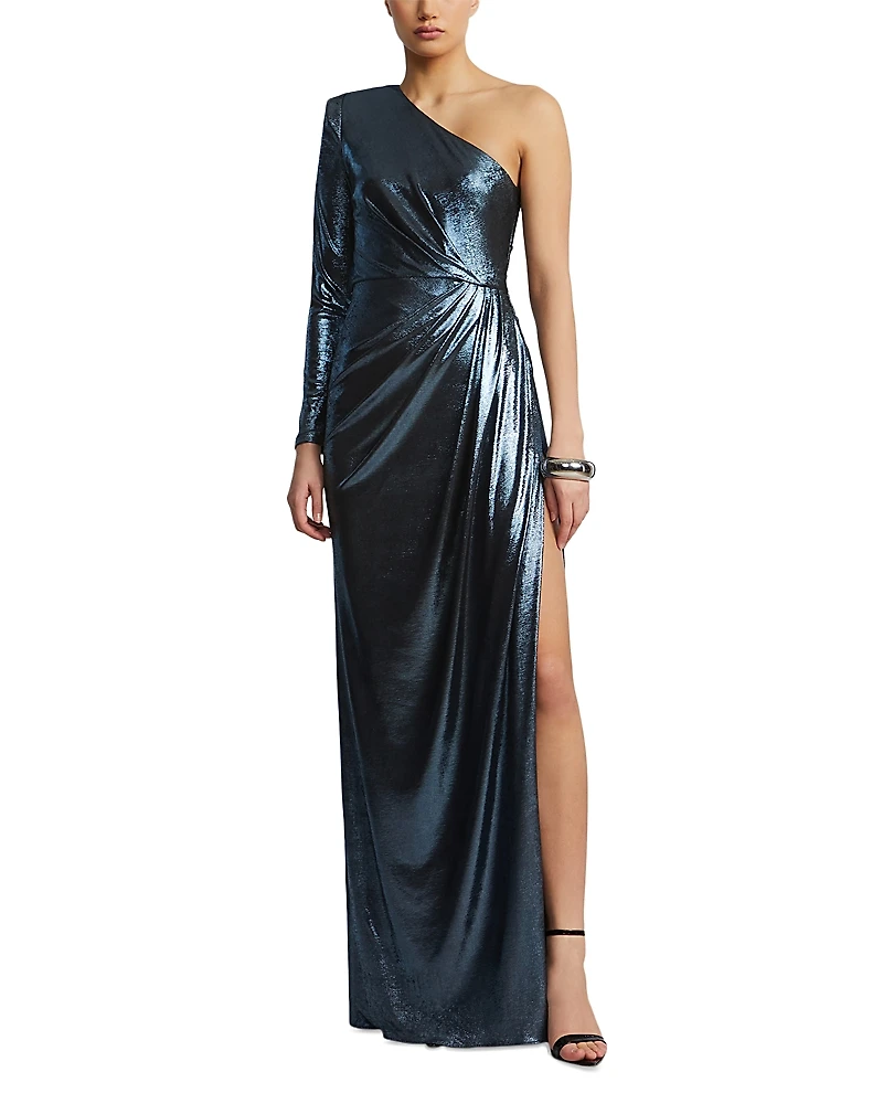 Bcbgmaxazria Strong Shoulder Gown