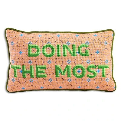 Furbish Studio Doing the Most Needlepoint Pillow