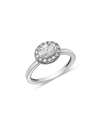 Bloomingdale's Fine Collection Diamond Oval Halo Ring