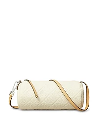 Tory Burch T Monogram Pebble Leather Cylinder Bag