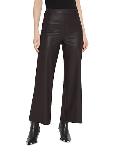Lysse High Rise Faux Leather Cropped Pants