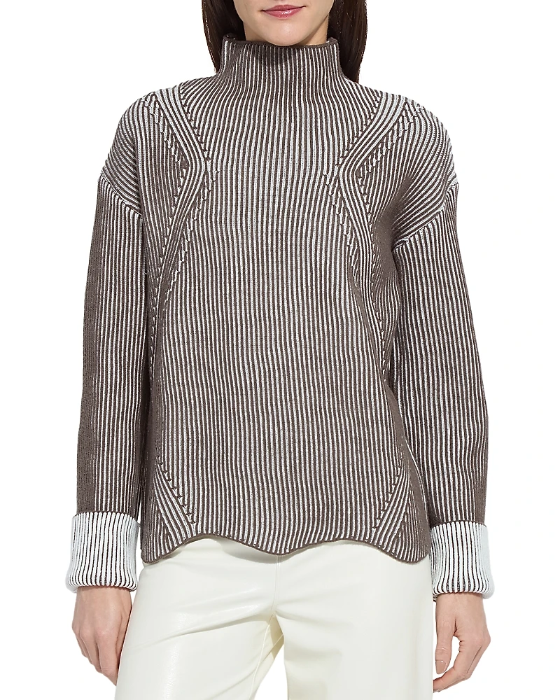 Lysse Hyacinth Funnel Neck Sweater