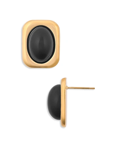 Aqua Boho Stud Earrings - Exclusive