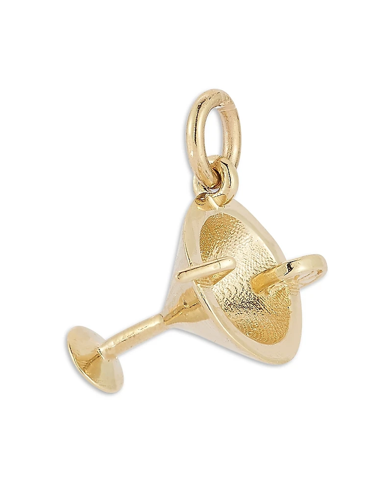 Moon & Meadow 14K Yellow Gold Martini Glass Charm Pendant