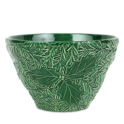 Vietri Lastra Holiday Green Figural Small Deep Bowl