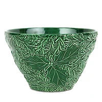 Vietri Lastra Holiday Green Figural Small Deep Bowl