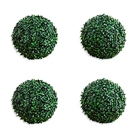 Nearly Natural 8 Uv Resistant Artificial Boxwood Ball, Set of 4