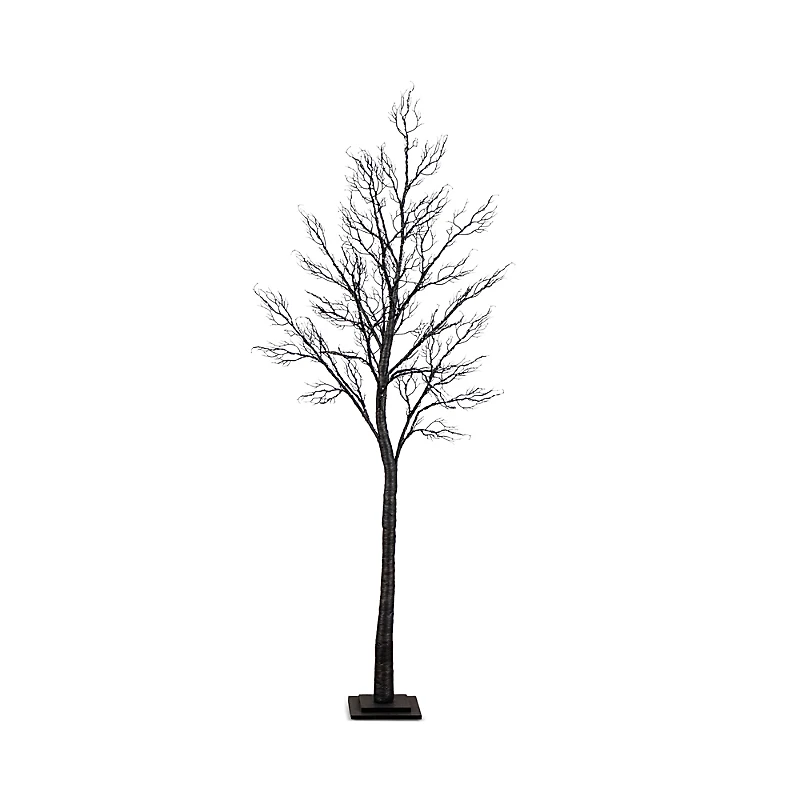 Nearly Natural 7' Pre-Lit Halloween Minimalist Twig Artificial Fall Tree