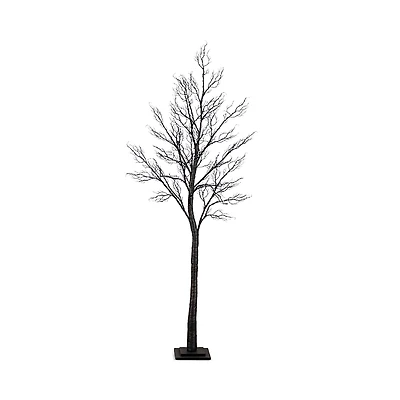 Nearly Natural 7' Pre-Lit Halloween Minimalist Twig Artificial Fall Tree