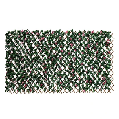 Nearly Natural 40 x 80 Uv Resistant Artificial Bougainvillea Expandable Privacy Fence Screen (Indoor/Outdoor)