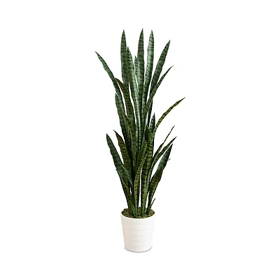 Nearly Natural 5' Uv Resistant Artificial Sansevieria Plant