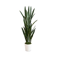 Nearly Natural 5' Uv Resistant Artificial Sansevieria Plant