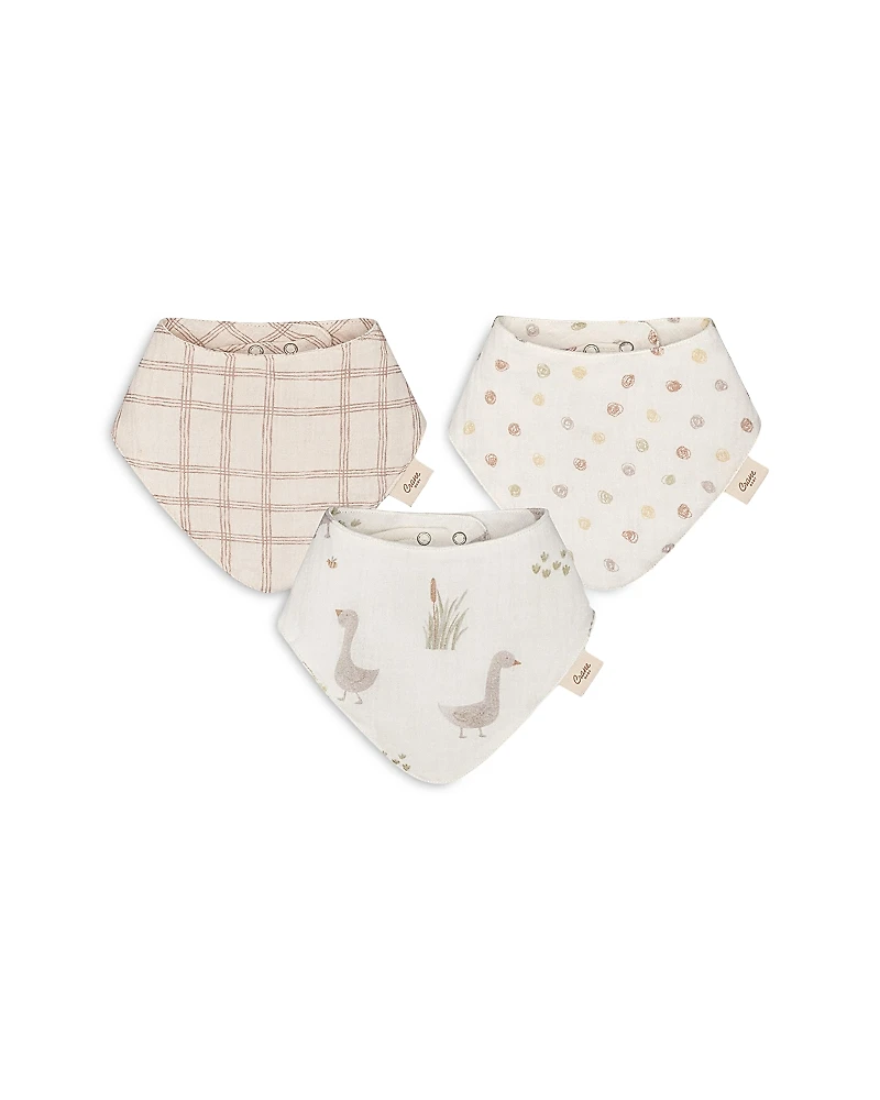 Crane Baby Unisex Charlie Bibs Set