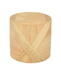 Tov Furniture Matea Rattan Arch Side Table