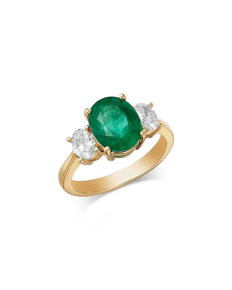 Bloomingdale's Emerald & Diamond Ring