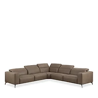 Chateau x'Ax Nacosto Motion Leather Sectional Sofa