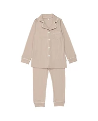 Pouf Baby Girls' Ribbed Grandpa Pj Set - Little Kid, Big Kid