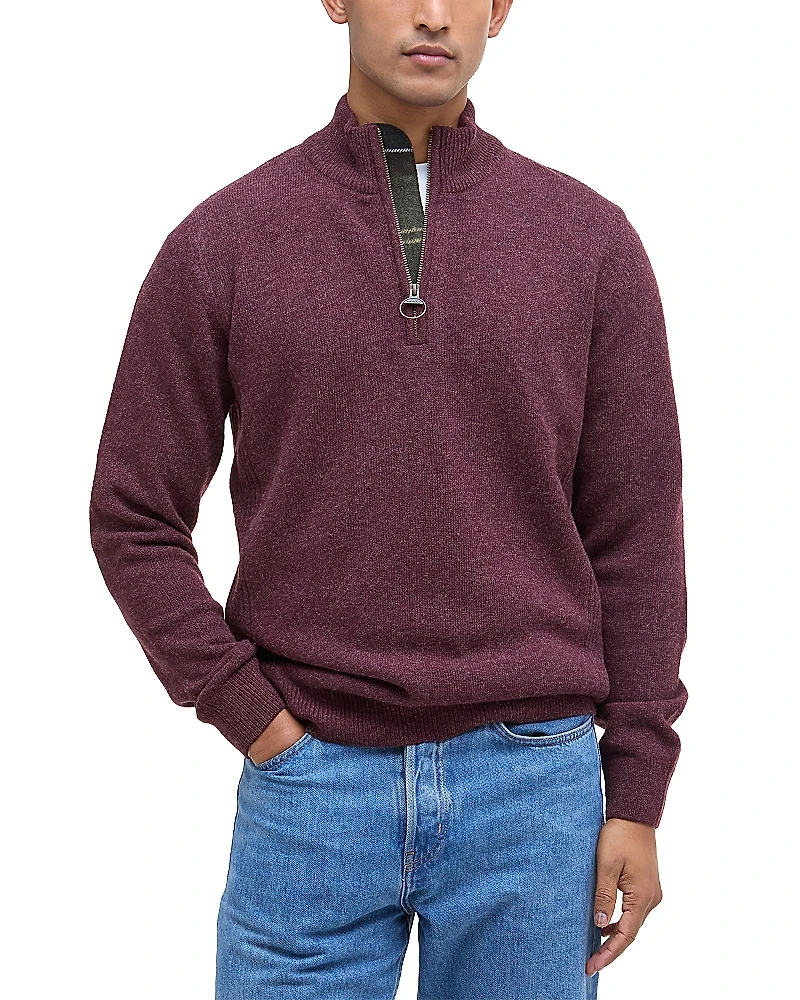 Barbour Holden Relaxed Fit Quarter Zip Sweater