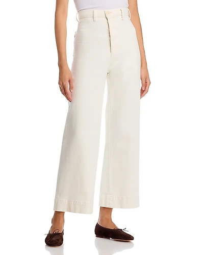 The Great. Seafair High Rise Ankle Flare Jeans