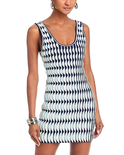 Simkhai Lorien Geo Print Mini Dress