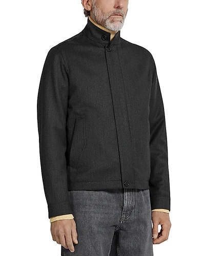 Zegna Wool Melange Shirt Jacket