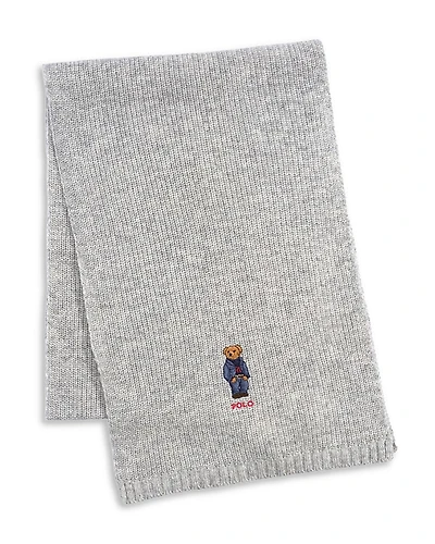 Polo Ralph Lauren Solid Denim Bear Scarf