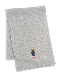 Polo Ralph Lauren Solid Denim Bear Scarf