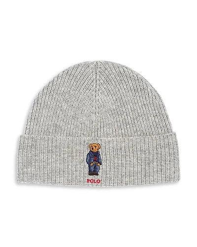 Polo Ralph Lauren Solid Denim Bear Beanie