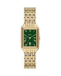 Fossil Raquel Three-Hand Gold-Tone Stainless Steel Watch, 23mm x 38mm